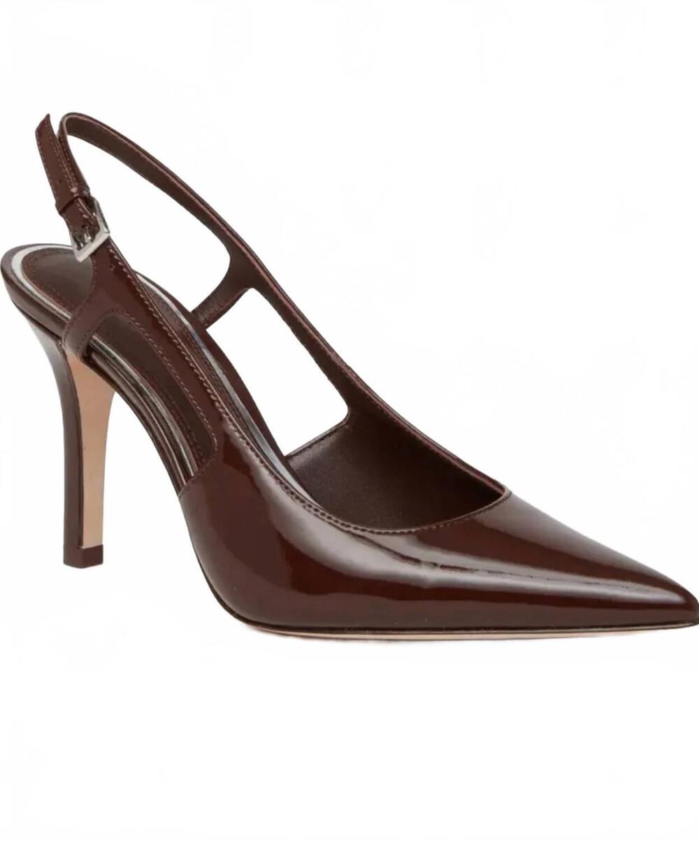 NEW PAIGE women's samara slingback pointed toe pump sandals in brown